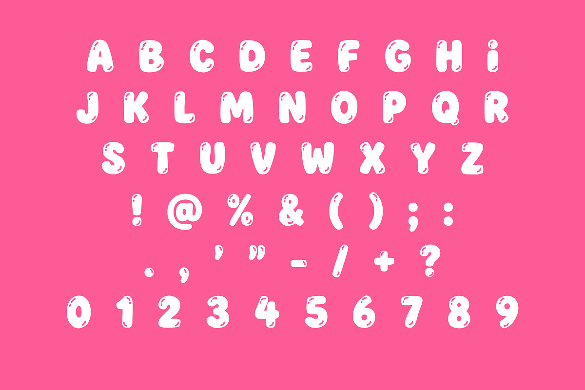 Cartoon Bubble, a Sans Serif Font by Limited.studio (Photo 7 of 7)