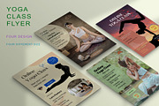 Yoga Class Flyer Template, a Flyer Template by ROJI CREATOR (Thumbnail 1 of 4)