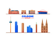 Cologne Germany skyline illustration, an Illustration by Sky and glass (Thumbnail 6 of 6)