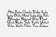 Scrawlton - Handwritten Pen font, a Handwritten Font by Gittype (Thumbnail 8 of 12)