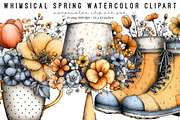 Spring Watercolor Clipart Bundle, an Illustration by SinaCreation (Thumbnail 1 of 9)
