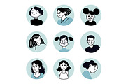 People avatar icons, an Icon by PureSolution (Thumbnail 6 of 13)