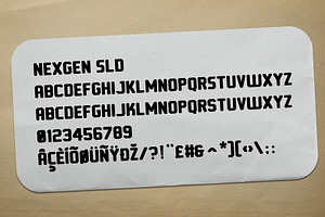 NEXGEN SLD, a Sans Serif Font by Alphabet Agency