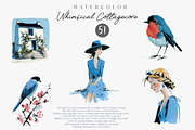 Whimsical Cottagecore Clipart Set, an Illustration by CreationArt (Thumbnail 3 of 7)
