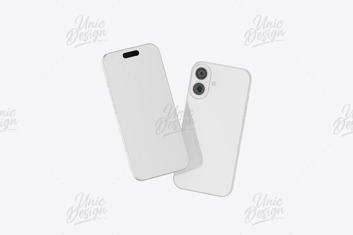 iPhone 16 Plus Mockup, an iPhone Mockup by UnicDesign (Photo 20 of 21)