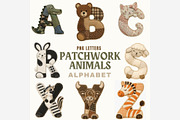 Patchwork Animals Alphabet PNG, a Seasonal Illustration by Tanya Kart (Thumbnail 6 of 6)