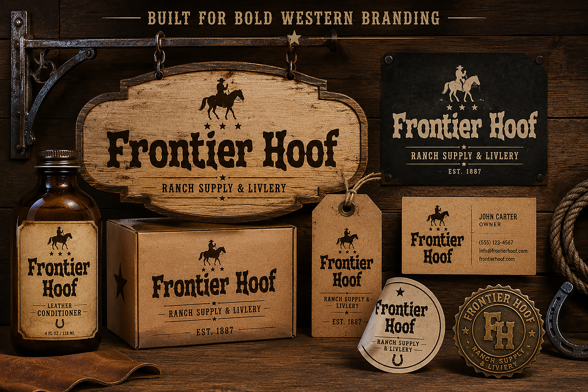 Frontier Hoof, a Blackletter Font by Wow Magic (Photo 4 of 4)