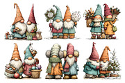 Christmas Whimsical Gnome Friend, a Seasonal Illustration by Creative Art (Thumbnail 4 of 7)