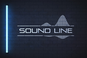 Sound Wave Logo Bundle Music Dj Line