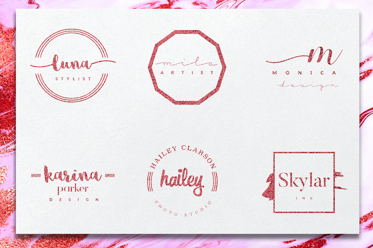 Ichic Premade Logo Templates Pack, a Branding & Logo Template by IsikChic (Photo 23 of 23)