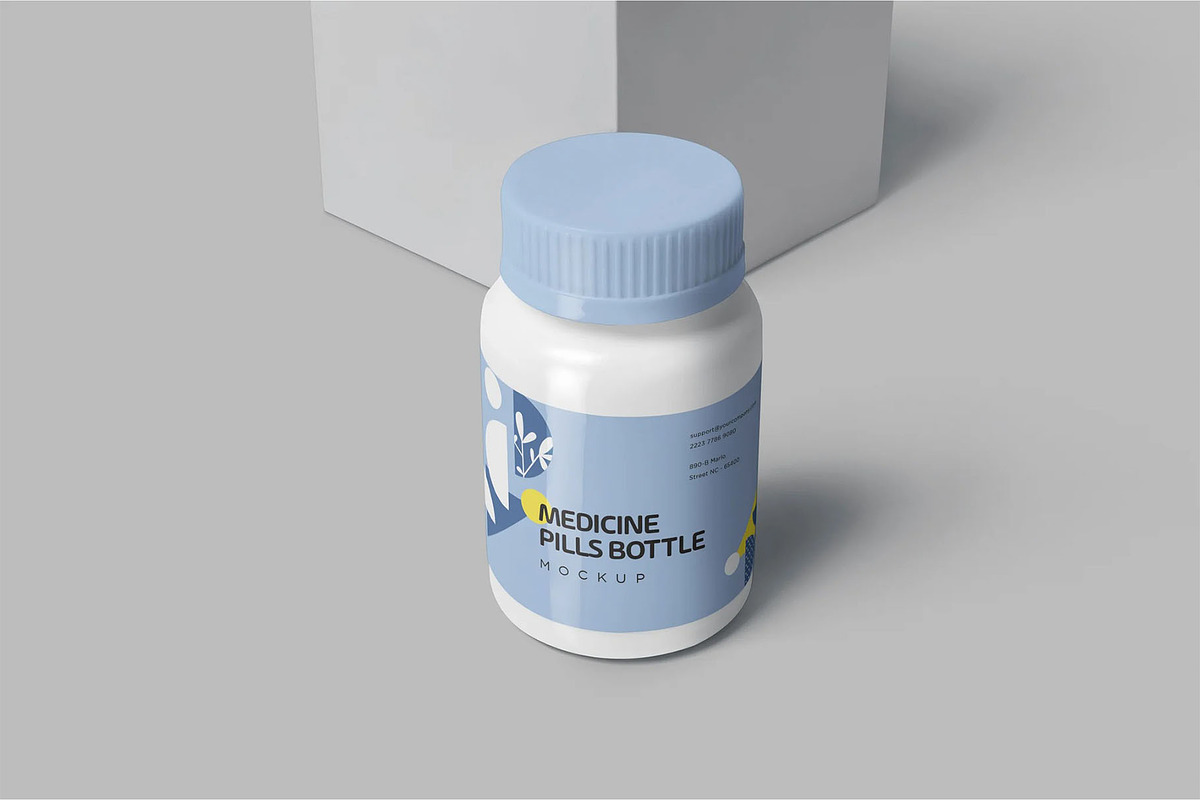 Medicine Bottle Mockup, a Product Mockup by megostudi0 (Photo 3 of 6)