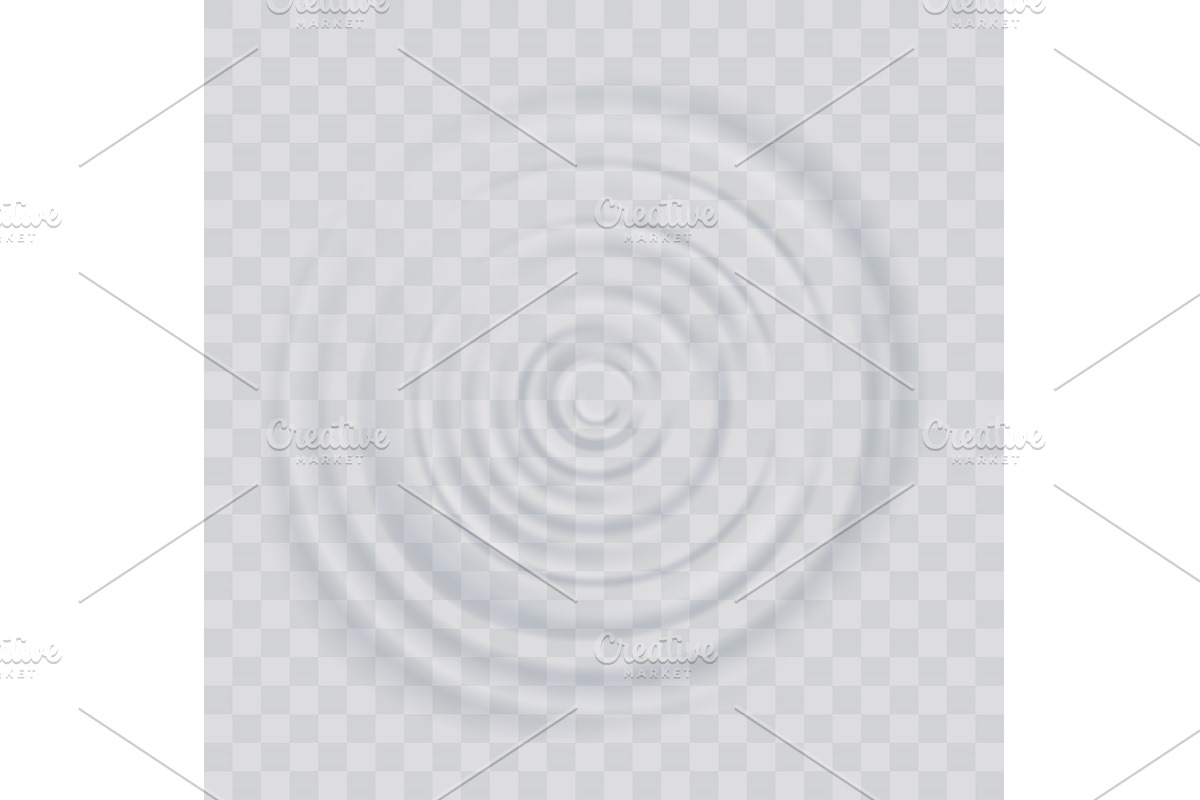 Water ripple effect top view, an Illustration by Things for designers