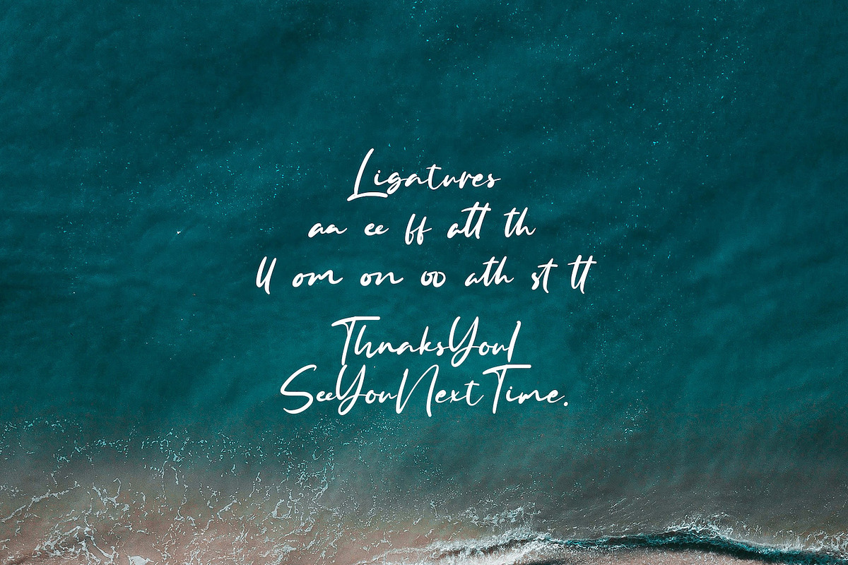 Anyer Beach - Handwritten Font, a Script Font by StringLabs (Photo 11 of 11)