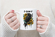 Crow Raven PNG, F-CAW-F Funny Hallow, an Illustration by designcity5 (Thumbnail 2 of 8)