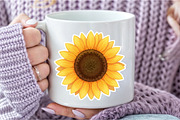 Vintage Sunflowers Autumn Clipart, an Illustration by Libby Wishes (Thumbnail 7 of 11)