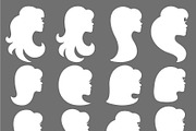 Girl face silhouette icon.Hair style, an Icon by Tatianakost49 (Thumbnail 2 of 2)