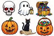 Pixel Art Halloween Sublimation, an Illustration by OK Design (Thumbnail 5 of 5)