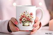 Whimsical Spring Flowers Clipart, an Illustration by Craft Nest (Thumbnail 7 of 11)