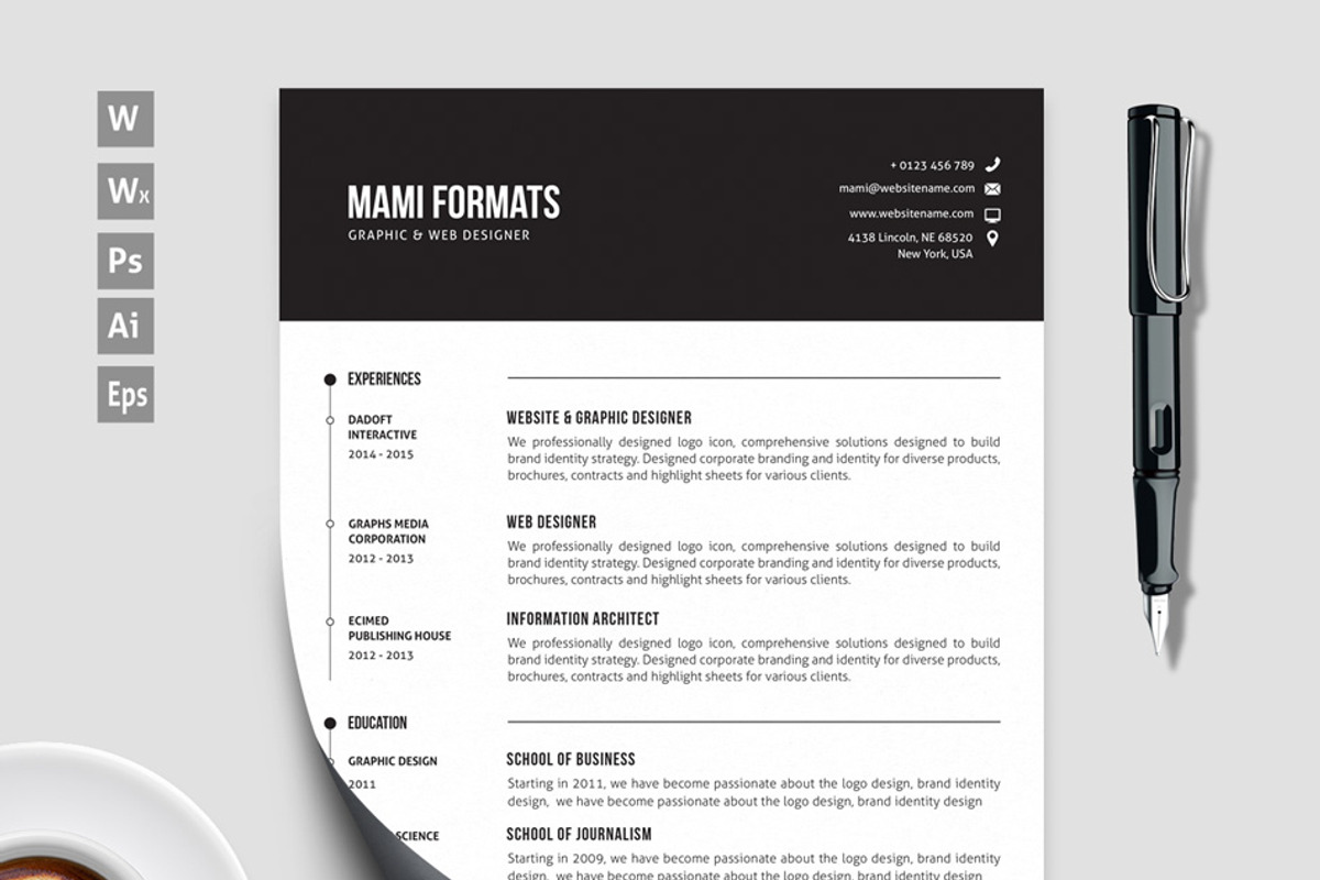 Clean Cv-Resume, a Resume Template by resumetemplathttps://d3es (Photo 5 of 5)