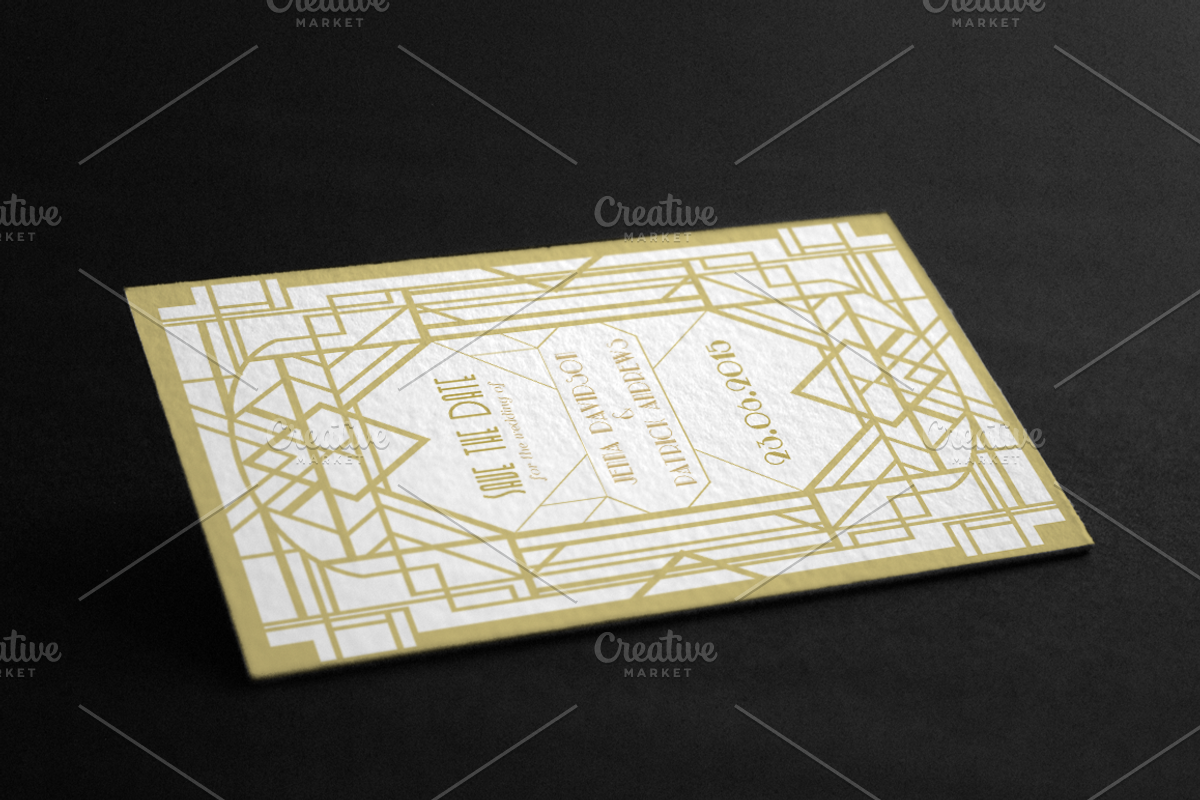 Art Deco Save the Date, an Invitation Template by annago (Photo 2 of 3)