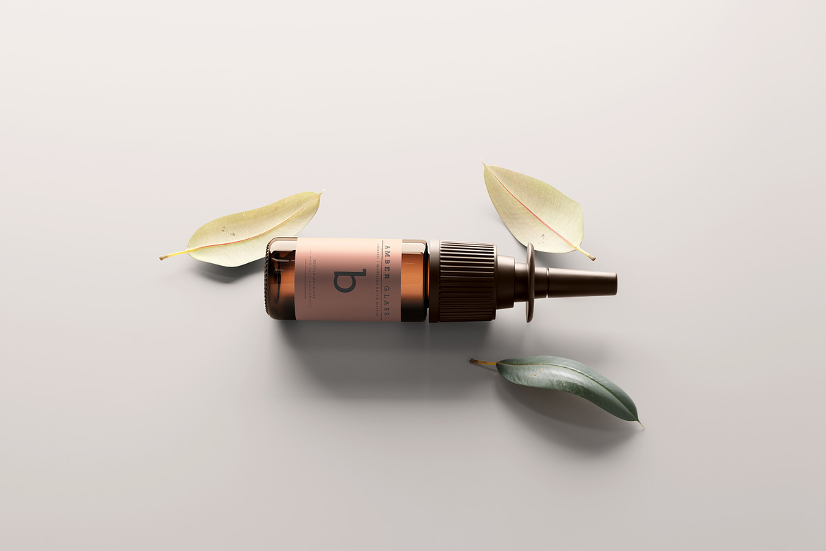 Nasal Spray Bottle Mockups, a Cups & Container Mockup by pmvch (Photo 16 of 20)