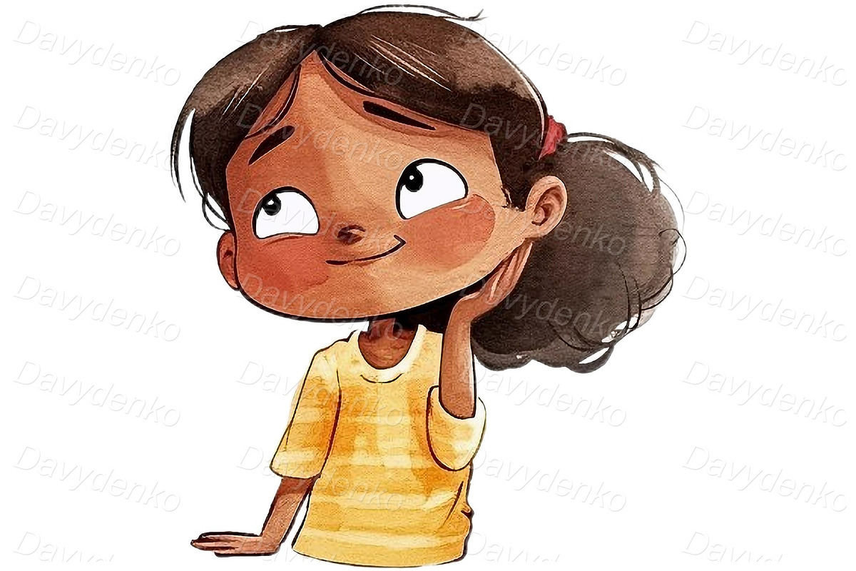 Kids different facial expressions, a Person Illustration by Bubert Art (Photo 5 of 8)