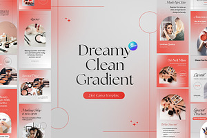 Dreamy Clean Gradient Canva Template