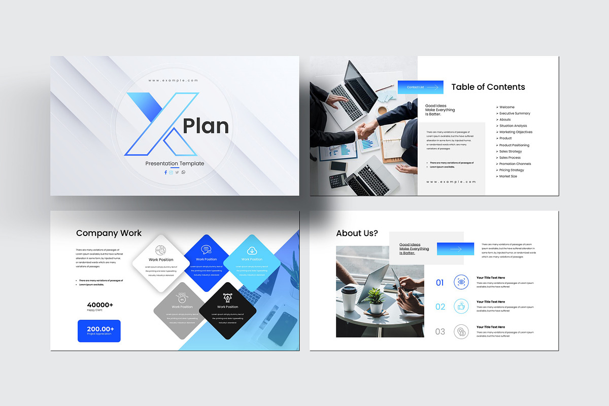 X Plan - Startup Presentation Templa, a Presentation Template by Slide-Agency (Photo 3 of 10)