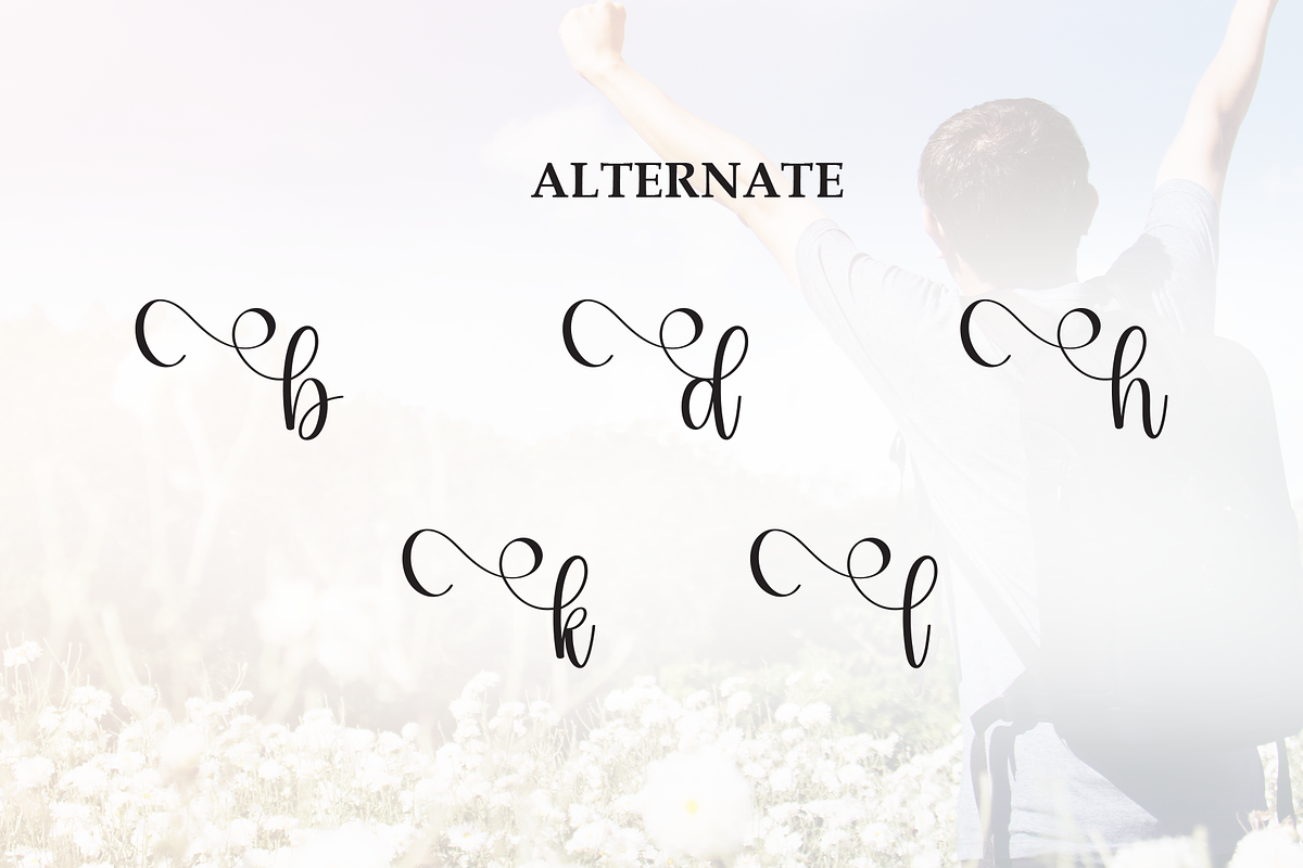Happyday | Script Font, a Handwritten Font by Scratchones (Photo 8 of 9)
