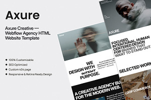 Axure - Portfolio HTML Template, a HTML Template by TNCFlow
