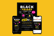 Black Friday Sale Set, a Flyer Template by Totem Design Studio (Thumbnail 1 of 5)