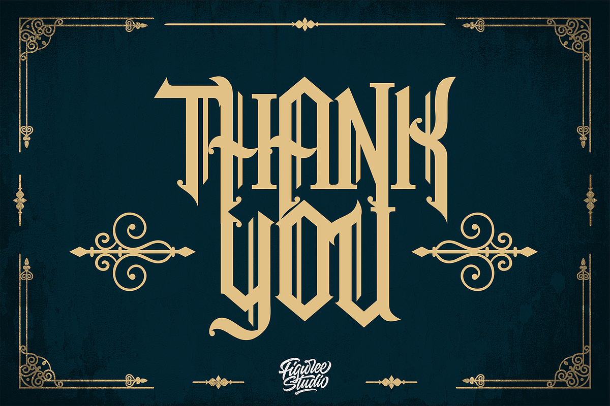 Snubhore - Gothic Typeface, a Blackletter Font by figuree studio (Photo 10 of 10)