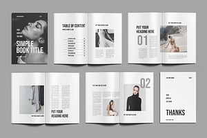 Fashion Book Design Layout