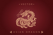 Chinese dragon vector material, an Animal Illustration by DesignFolioHub (Thumbnail 1 of 4)