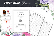 Party Menu Planner, a Stationery Template by design_hut (Thumbnail 1 of 3)