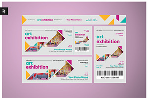 Simple Art Exhibition Ticket