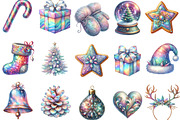 Iridescent Christmas Sublimation, an Illustration by Designking (Thumbnail 3 of 5)