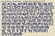 Comfort Expanse - Futuristic Font, a Sans Serif Font by 177Studio (Thumbnail 9 of 9)