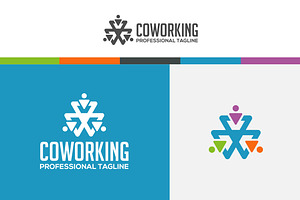 Co Working Logo Template