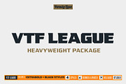 VTF League – Heavyweight Package, a Font by VarsityType® (Thumbnail 1 of 6)