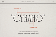 Cyrano - Unique Serif Typeface, a Serif Font by Dharmas Foundry (Thumbnail 8 of 16)