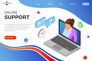 Isometric Online Customer Support, a Person Illustration by TAlex (Thumbnail 5 of 6)