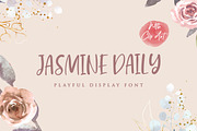Jasmine Daily - Playful Display Font, a Handwritten Font by StringLabs (Thumbnail 1 of 13)