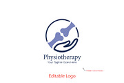 Physical Therapy Logo Template, a Branding & Logo Template by YUDesignStore (Thumbnail 1 of 10)