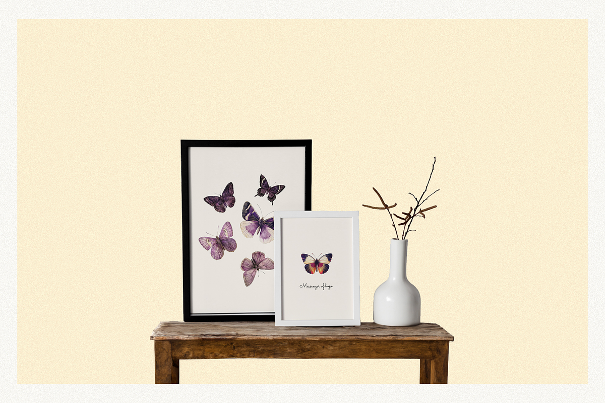 80 Vintage Butterflies Clipart, an Object Graphic by Nova Studio (Photo 6 of 7)