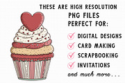 Valentine Cupcakes Clipart, an Illustration by Libby Wishes (Thumbnail 5 of 6)