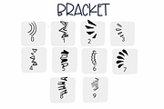 Bracket| Symbols Fonts, a Symbol Font by Sirinart (Thumbnail 4 of 6)