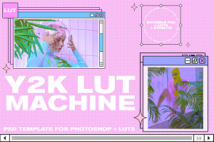 Y2K Lut Machine - Photoshop Template