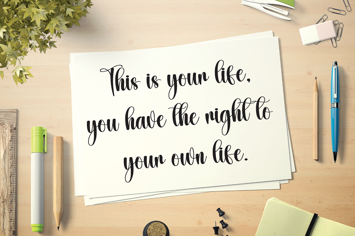 Soulmate | Script Font, a Handwritten Font by Scratchones (Photo 3 of 9)