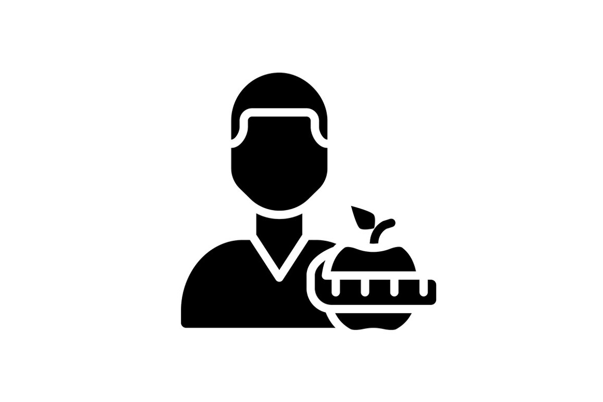 Dietitian service black glyph icon, a Solid Icon by IMG Visuals